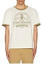 view 3 of 3 County Fair Ringer Tee in Off White