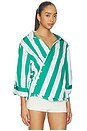 view 2 of 5 The Overshirt in Clover Stripe