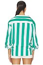 view 4 of 5 The Overshirt in Clover Stripe
