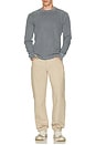 view 4 of 4 Waffle Crewneck Sweater in Grey