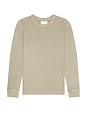 view 1 of 3 Waffle Long Sleeve Tee in Pelican Wheat