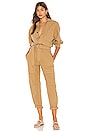 view 1 of 3 Willa Utility Jumpsuit in Brown Sugar