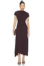view 1 of 4 ROBE MAXI KIRA in Mahogany