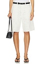 view 1 of 7 Court Denim Shorts in Blanc
