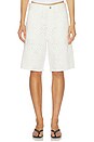 view 2 of 7 Court Denim Shorts in Blanc