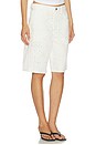 view 3 of 7 Court Denim Shorts in Blanc