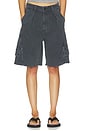 view 1 of 6 Flight Shorts in Washed Black