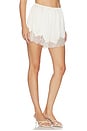 view 2 of 6 Lace Trimmed Tap Short in Cream