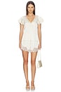 view 5 of 6 Lace Trimmed Tap Short in Cream