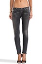 view 1 of 6 Racer Low-rise Skinny in Black Slash