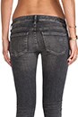 view 6 of 6 Racer Low-rise Skinny in Black Slash