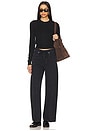 view 5 of 6 Brynn Drawstring Trouser in Midnight Sky