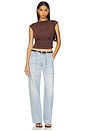 view 5 of 6 Ayla Cargo Jeans in Cloud Nine