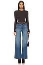 view 5 of 6 Kimberly Patch Pocket Flare Jeans in Abalone