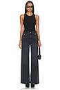 view 5 of 6 Issy Wide Leg Jeans in Washed Black