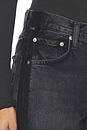 view 6 of 6 Lindz Low Rise Easy Straight With Tuxedo Stripe Jeans in Kuro