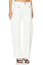 view 2 of 6 Nora Patch Pocket Trouser Jeans in Soft White