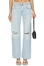 view 1 of 6 Lindz Easy Straight Jeans in Damaris