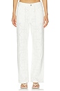 view 1 of 6 Lindz Easy Straight Jeans in Blanc