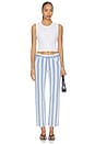 view 5 of 6 Anissa Straight Leg Jeans in Mar Stripe