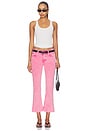 view 5 of 6 Goldie Kick Flare Ankle Jeans in Raspberry