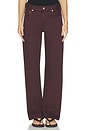 view 1 of 6 Lindz Easy Straight Jean in Burgundy