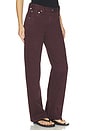view 2 of 6 Lindz Easy Straight Jean in Burgundy