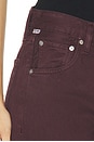 view 6 of 6 Lindz Easy Straight Jean in Burgundy