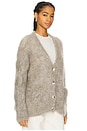 view 2 of 4 CHAQUETA DE PUNTO TRENZADO PADMA in Oatmeal Grey