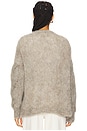 view 3 of 4 CHAQUETA DE PUNTO TRENZADO PADMA in Oatmeal Grey