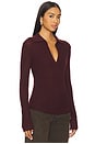 view 2 of 4 Simone Polo Sweater in Burgundy