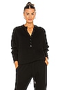 view 1 of 4 Cora Henley Sweatshirt in Black