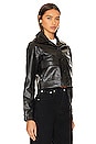 view 2 of 4 Belle Leather Jacket in Shiny Cracked Black Leather