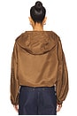 view 4 of 5 Cropped Windbreaker in Brown