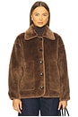 view 2 of 5 Astrid Sherpa Jacket in Warm Tan