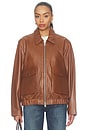 view 2 of 5 Zip Front Bomber Jacket in Praline