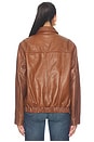 view 5 of 5 Zip Front Bomber Jacket in Praline