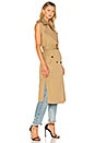 view 3 of 4 Sleeveless Trench in Beige