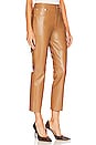view 2 of 4 Jolene High Rise Vintage Slim Recycled Leather in Camel