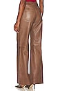 view 3 of 4 Beverly Leather Slouch Boot Trouser in Taupe