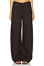 view 1 of 6 Brynn Drawstring Trouser in Chocolate