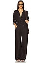 view 5 of 6 Brynn Drawstring Trouser in Chocolate