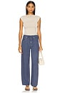 view 5 of 6 Brynn Drawstring Trouser in Dark Indigo Stone