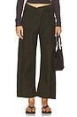 view 1 of 6 Ines Crop Utility Trouser in Moss