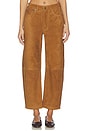 view 1 of 6 Suede Miro Relaxed Pant in Toasted Carmel