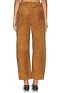view 4 of 6 Suede Miro Relaxed Pant in Toasted Carmel