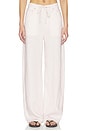 view 1 of 6 Petite Brynn Drawstring Trouser Pants in Pale Stone