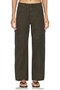 view 1 of 6 PANTALÓN CON TRABILLAS ESME in Moss