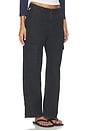 view 2 of 6 PANTALON CARGO ESME in Washed Black