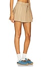 view 2 of 6 Pleated Mini Skirt in Khaki